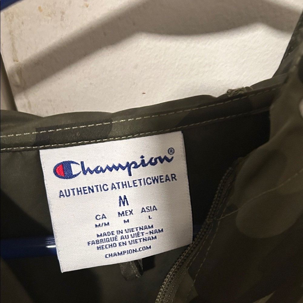 Champion Olive Green Athletic Jacket - Picture 2 of 6
